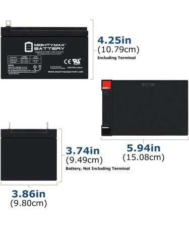 Mighty Max Battery ML15-12NB 12V 15AH - Compatible Replacement for Goal Zero Yeti 150 Solar Generator - Buy Online on GoSupps.com