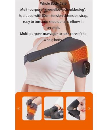 Wireless Heated Knee Massager - 3 in 1 Thigh & Elbow Heating Pad for Arthritis Relief | Best Gift for Mom & Dad - Buy Online on GoSupps.com