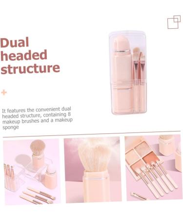 DOITOOL 1 Set 8 in 1 Makeup Brush Foundation Brush Cosmetic Brush Lip Brush Eyeshadow Brush Dual Ended Blush Brush Make up Shadow Travel 4 in 1 Artificial Fiber 10x2.5cm Pink - Buy Online on GoSupps.com