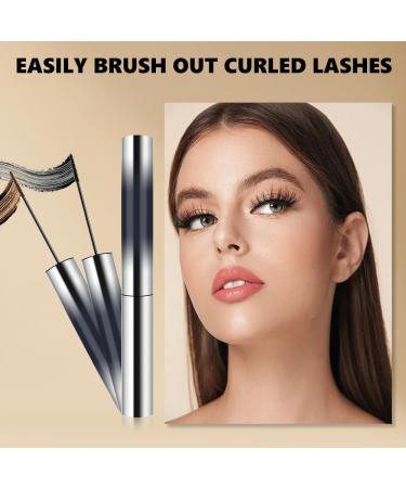 3D Curling Metal Mascara - Waterproof - Hairless - Washable and Extra Fine - No Clumping (Black) (Black) - Buy Online on GoSupps.com