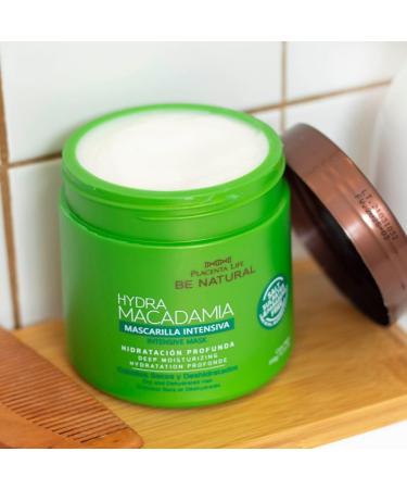 Placenta Life Be Natural Hydra Macadamia - Deep Moisturizing Hair Mask for Dry & Damaged Hair (12.35 Oz) | International Shipping Available - Buy Online on GoSupps.com