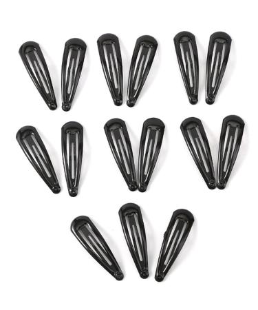 Black Metal Snap Hair Clips Set | Mini Slipproof Hair Clips for Kids - Perfect for Ponytails & Everyday Use - Buy Online on GoSupps.com