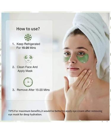 Seegras Punish Eye Mask Hydrating Green Seatang Crystal Under Eye Patches for Wrinkles & Swollen Eyes (120 pcs) - Buy Online on GoSupps.com