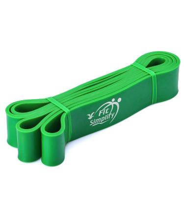 Fit Simplify Pull Up Assist Band - Stretching Resistance Band - Mobility and Powerlifting Bands - Exercise Pull Up Band Green