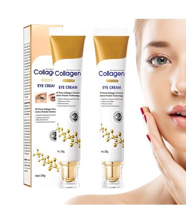 PRAOFRT 2 pieces antiwrinkle eye contour moisturizing and soothing firming brightening and repairing for smoother and radiant skin under the eyes 20 g