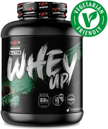 TWP Nutrition Platinum Series All The Whey Up Protein Powder Shake 23g Whey Protein Low Fat Low Carbs 2.1kg/900g & 70/30 Servings Vegetarian Friendly (After Weights 2.1kg) After Weights 2.1kg - Buy Online on GoSupps.com