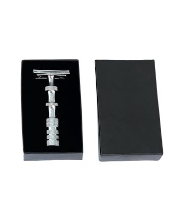 Buy Stainless Steel Double Edge Safety Razor - Durable Stylish & Comes with Box & Storage Pouch | International Shipping Available - Buy Online on GoSupps.com