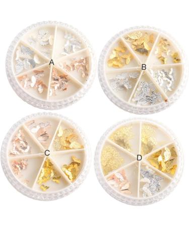 Mikinona 4 Box Manicure Patches Glitters Sticker Nail Art Nail Sequins Powder Nail Art Decoration Nail Art Ornament 3d Nail Art Sticker Confetti Nail Decals Nail Decor 3d Manicure Sticker 6cm Assorted Color - Buy Online on GoSupps.com