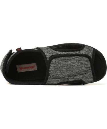 Adjustable Closure Diabetic Shoes for Swollen Feet - Easy On/Off Elderly Slippers (Size 5, Gris) - Buy Online on GoSupps.com