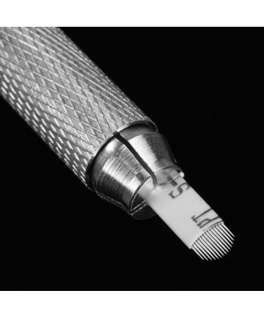 PartyKindom 100 Lames Microblading en Acier Inoxydable 14 Aiguilles Forme U Argent es Kit D'aiguilles pour Sourcils 100 Pi ces pour Maquillage Permanent et Microshading Professionnel - Buy Online on GoSupps.com