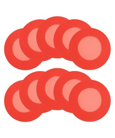 ULTECHNOVO Cover - 10pcs Cover Silicone Spare Parts Protective Cover Replacement for Hospital Doctor (Red)