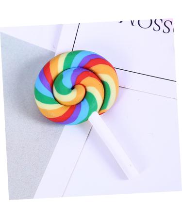 SHINEOFI 24pcs Lollipop DIY Beads Flat Back Lollipop Candy Flatback Pacifier Charms Phone Case Ornaments Charms Gummy Candy Lollipop Candy - Buy Online on GoSupps.com