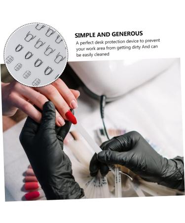 FRCOLOR Nail Practice Mat Nail Art Soft Silicone Pad Nail Manicure Mat Nail Sticker Guide Printing Mat Silicone Mat for Nails Nail Polish mat paint silicone mat Silica gel Work nail plate - Buy Online on GoSupps.com