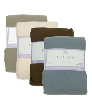 Body Linen Gentility Polar Fleece Massage Table Blanket - Warm, Cozy, and Plush Spa Blanket | 54x80 Inch 100% Polyester - Natural - Buy Online on GoSupps.com
