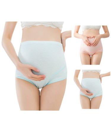 FEOYA Maternity Shorts Knickers High Elastic Cotton Safety Shorts Pants 2pcs 2XL (154-176 lb) Brief Hohe Taille 005