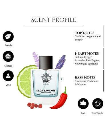 Deor Sauvage Perfume For Men | Woody Aromatic Fragrances | Long Lasting Mens Perfume | Fragrance Sutaible for Any Occasion | Gift For Him - Buy Online on GoSupps.com