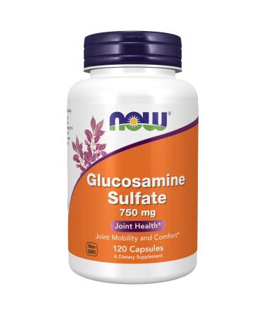 Now Foods Glucosamine Sulfate 750 mg - 120 capsules - Buy Online on GoSupps.com