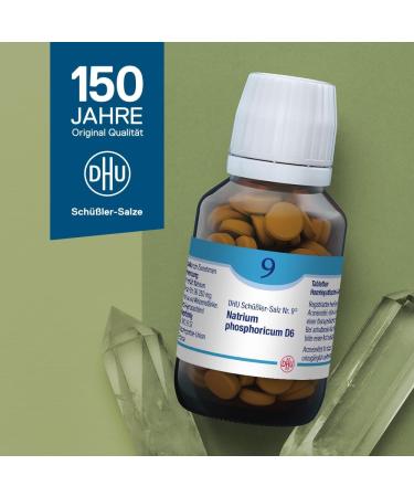 Buy DHU Sch Ãler Salt No. 9 Sodium Phosphoricum D12 - Metabolism Mineral Salt in Eco-Friendly Glass - 80 Tasteless Tablets - Buy Online on GoSupps.com