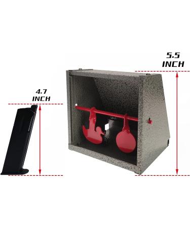 Atflbox BB Trap Target with 20pcs Paper Targets - Resetting Shooting Target for Airsoft, Pellet, and BB Guns - Buy Online on GoSupps.com