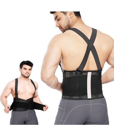 Premium Adjustable Lumbar Support Belt for Back Pain Relief & Improved Posture - Heavy-Duty Work Size M (26-31.4IN / 66-80CM - Buy Online on GoSupps.com