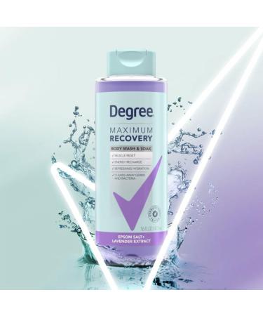 Degree Maximum Recovery Body Wash & Bath Soak with Lavender Extract - 16 oz | International Shipping Available - Buy Online on GoSupps.com
