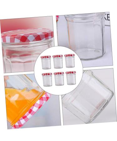 Zerodeko 6 pcs Transparent Can Honey Container Storage Kitchen Glass Food Sealed Bottleml Jar Sauce - Buy Online on GoSupps.com