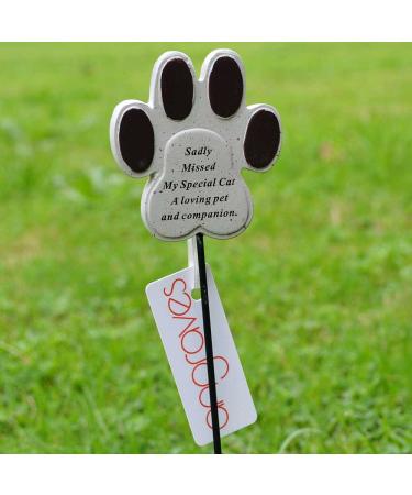 Angraves Special Cat Paw Print Memorial Pet Memory Tribute Stick