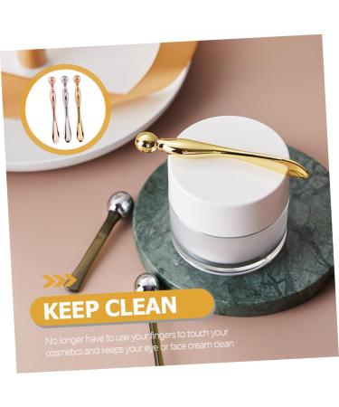  minkissy minkissy Set of 3 Eye Makeup Applicators - Eye Massage Spatula - Puffiness Reducer - Cream Spatula - Ice Cream Globes - Makeup Spoon - Facial Spoon - Buy Online on GoSupps.com