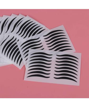 MAGICLULU 240 Pairs Double Eyelid Tape Black Eyeliner Sticker Eyeliner Eyeshadow Sticker Smoky Water Proof - Buy Online on GoSupps.com