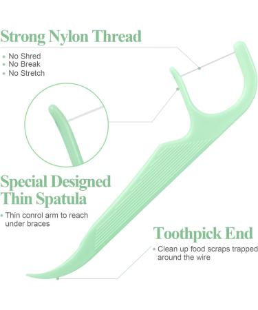 Orthodontic Flossers for Braces - 150 Count with Dispenser | Dental Floss Picks for Kids & Adults - 50 Count Bag (Pack of 3) - Buy Online on GoSupps.com