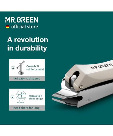MR.GREEN Slanted Edge Nail Cutting Clippers Cuticle Nippers Tool Stainless Steel Dead Skin Oblique Tip Trimmer Manicure Scissors (Mr-1115(Large)) - Buy Online on GoSupps.com