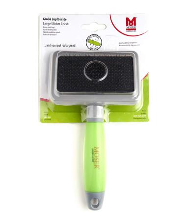 MOSER 2999-7075 Large Slicker Brush Green Large (1 pack)