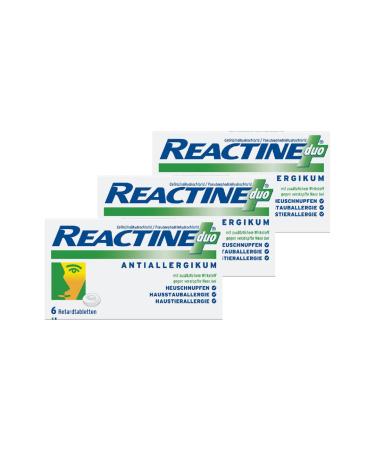 Reactineduo savings set 3x 6 sustained-release tablets including a hand balm from Mediexpress