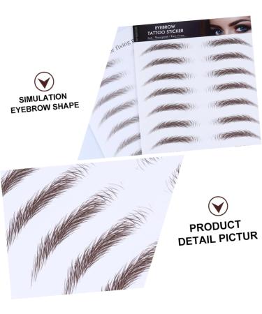 HAPINARY 4pcs Eyebrow Stickers Tatoo Eyebrow Makeup Eyebrow Shape Water Transfer Eyebrow Sticker Hair 6d Tool - Buy Online on GoSupps.com