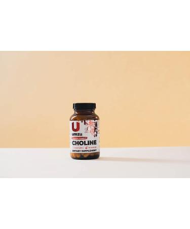 UMZU Choline Supplement for Cognitive & Hormonal Support - 30 Day Supply (90 Capsules) - Buy Online on GoSupps.com