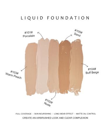 KYDA Matte Liquid Foundation - Full Coverage Concealer Cream - Oil Control & Long Wear Lightweight Makeup - Buy Online on GoSupps.com