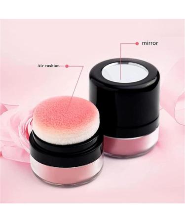 Oil Control Air Cushion Blush Natural Matte Cheek Blush Highly Pigmented Long Lasting Single Color Powder Blush for Cheeks with Soft Mushroom Puff - Buy Online on GoSupps.com