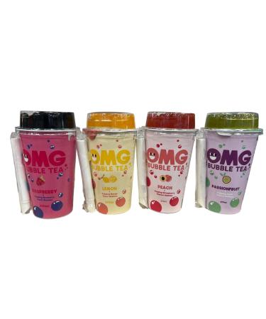 Mix 4 Flavours Of Bubble Tea 270ml (Pack Of 12) Delicious Tasty And Twisty Treat Share With Family And Friends
