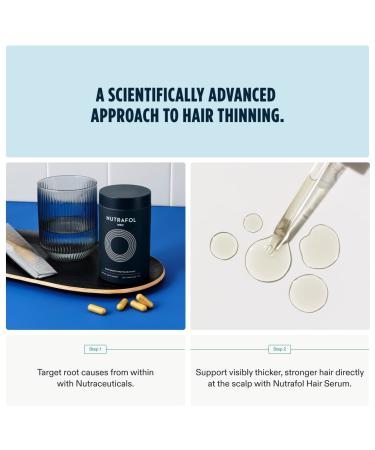 Nutrafol Men's Hair Growth Supplement & Serum - Clinically Tested for Thicker & Stronger Hair - 1 Month Supply - Buy Online on GoSupps.com
