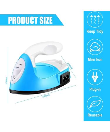 Mini Craft Iron Press for T-Shirts, Shoes, Hats & Vinyl Projects - Portable Heat Transfer Machine in Blue for Crafting & Sewing Supplies - Buy Online on GoSupps.com