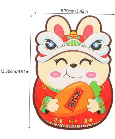NOLITOY 24pcs 2023 Red Envelope Bunny Pattern Paper Red Packets 2023 New Year Red Envelopes Rabbit Red Envelopes 2023 Money Bag Wedding Favors Cartoon Red Envelope Child Gift Card Colorful Assorted Color 1 12.5X8.7cm - Buy Online on GoSupps.com
