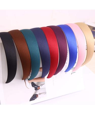 9 Pieces Satin Frontal Ligaments - Slipproof Hair Bands for Women & Girls | DIY Hair Jewelry & Head Straps - 9 Colors Available - Buy Online on GoSupps.com
