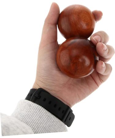 Homsfou Wooden Hand Massage Roller & Baoding Stress Balls - Premium Fitness Massage Accessories for Relaxation & Exercise - Buy Online on GoSupps.com