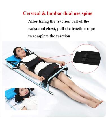 Wolves Portable Cervical Lumbar Traction Bed | Physiotherapy Body Stretching Device for Neck & Lumbar Relief | Spondylose Treatment - 0-210mm - Buy Online on GoSupps.com