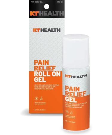KT Health Pain Relief Gel 3.0 oz Roll-On for Back Pain, Sciatica, Arthritis - Buy Online on GoSupps.com