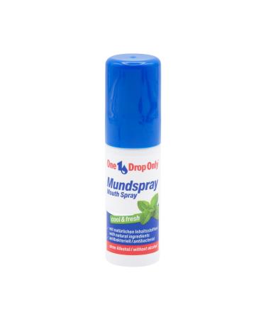 One Drop ONLY antibacterial mouth spray - 1 Set - mouth spray without alcohol with natural ingredients for fresh breath (1 x 15 ml) - Buy Online on GoSupps.com