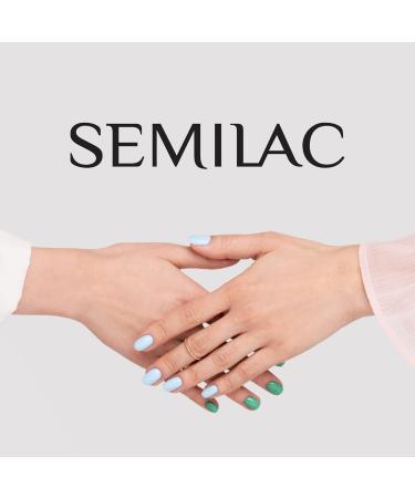 SEMILAC 462 Pink Bubbles Nail UV Gel Polish | Long Lasting and Easy to Apply | Soak off UV/Led | Perfect for Home and Professional Manicure and Pedicure 7 ml - Buy Online on GoSupps.com