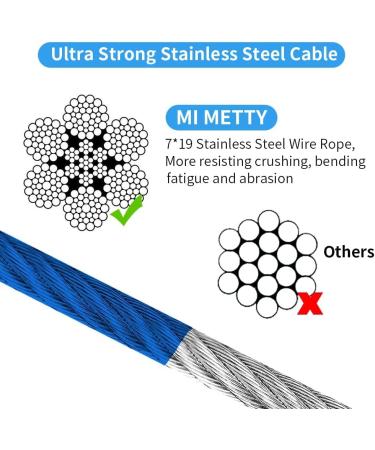 Mi Metty Dog Tie Out Cable - Chew Proof 60ft Reflective Dog Chain for Outdoor Training & Camping - Buy Online on GoSupps.com