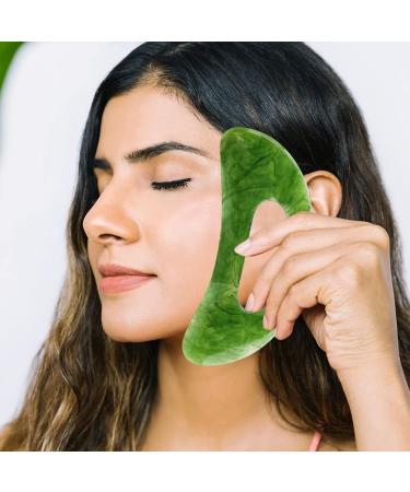 Gua Sha Massage Device with Resin Handle - Anti-Cellulite Tool for Back Neck Legs & Face | Body Shaping Massage - Buy Online on GoSupps.com