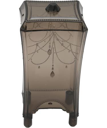 Verdant Touch Round Cotton Pad Dispenser - Transparent Grey - ABS - Dustproof Easy Accessible - Sturdy - For Cotton Pads - Buy Online on GoSupps.com